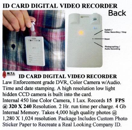 ID Card DVR