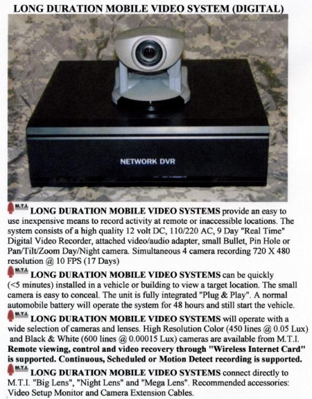 Long Duration Mobile Video System